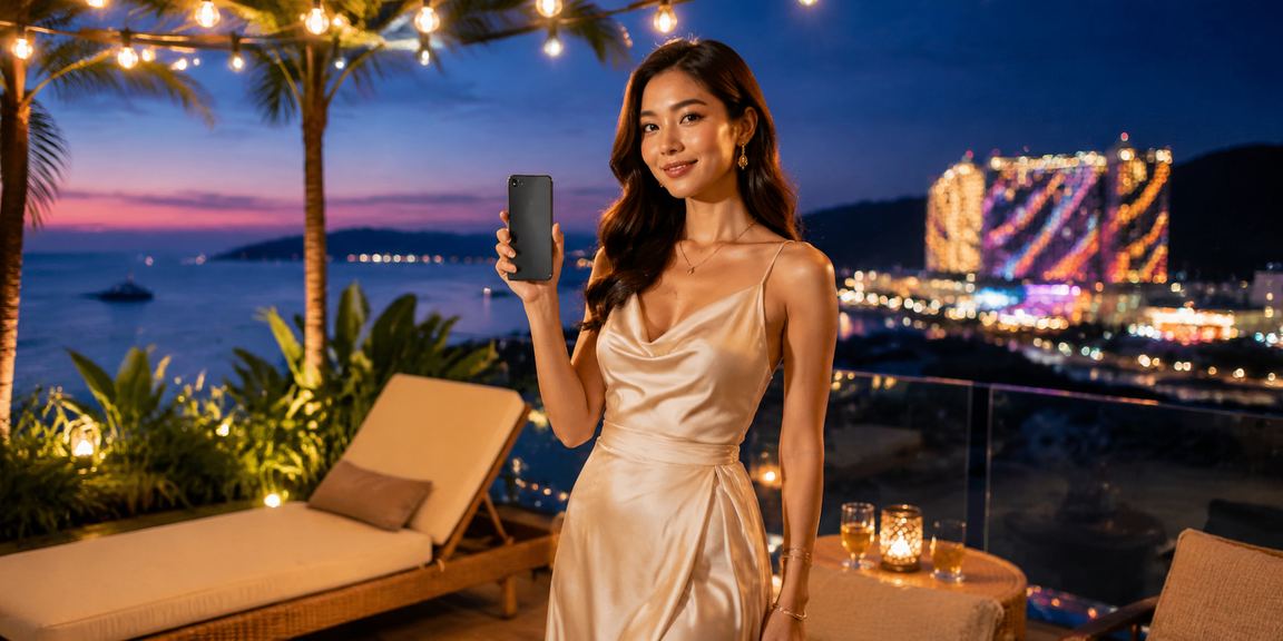 Pemain di Genting Highlands mengakses kasino langsung melalui telefon pintar dengan streaming lancar