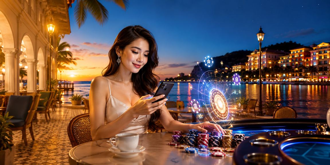 Pemain Malaysia mengakses permainan jackpot progresif melalui telefon mudah alih 9702